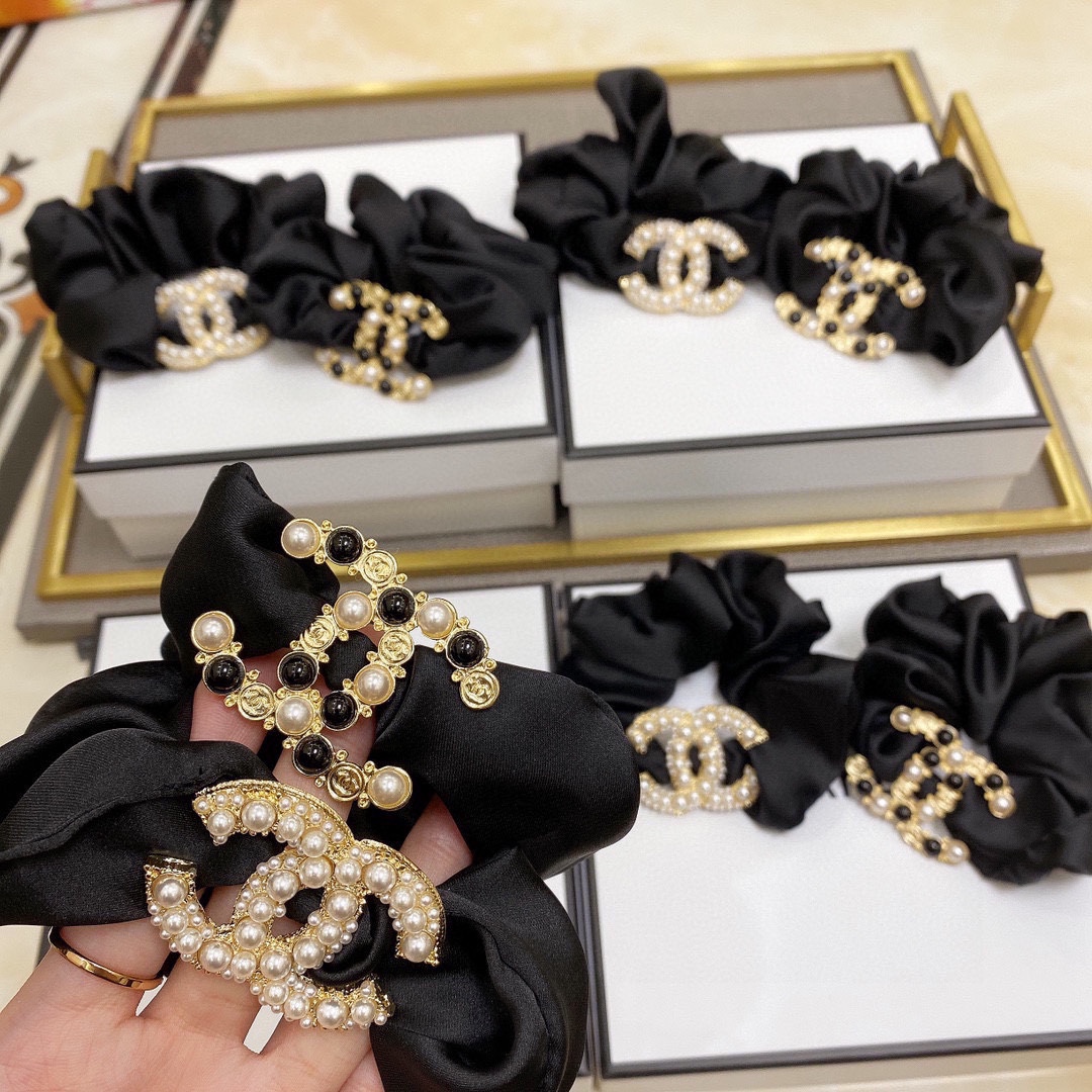 特 单个 配专柜包装 chanel(香奈儿)最新春夏中古vintage发圈超.