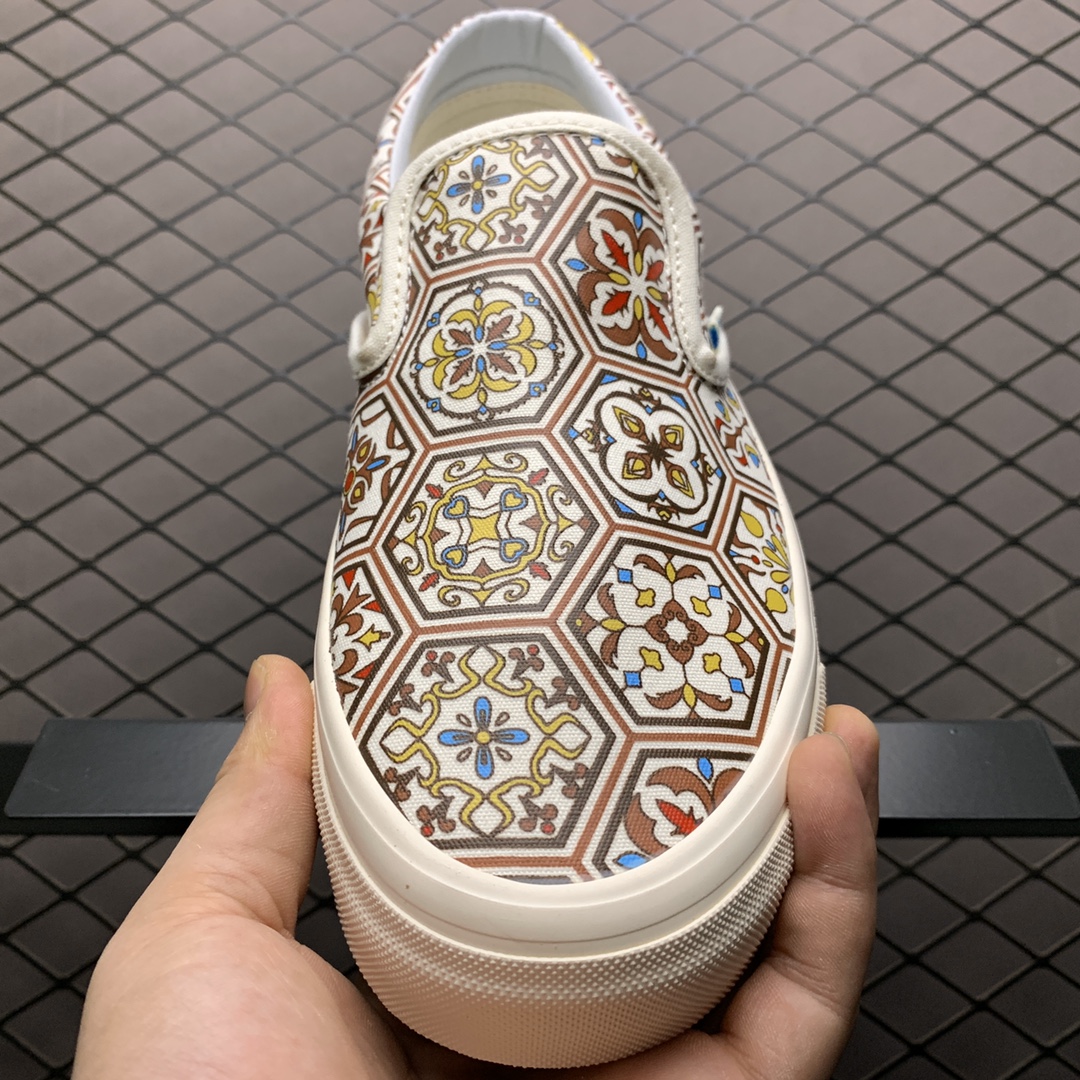 170 KITH x Vans 万斯 Slip-On 联名款 低帮懒人一脚蹬休闲板鞋