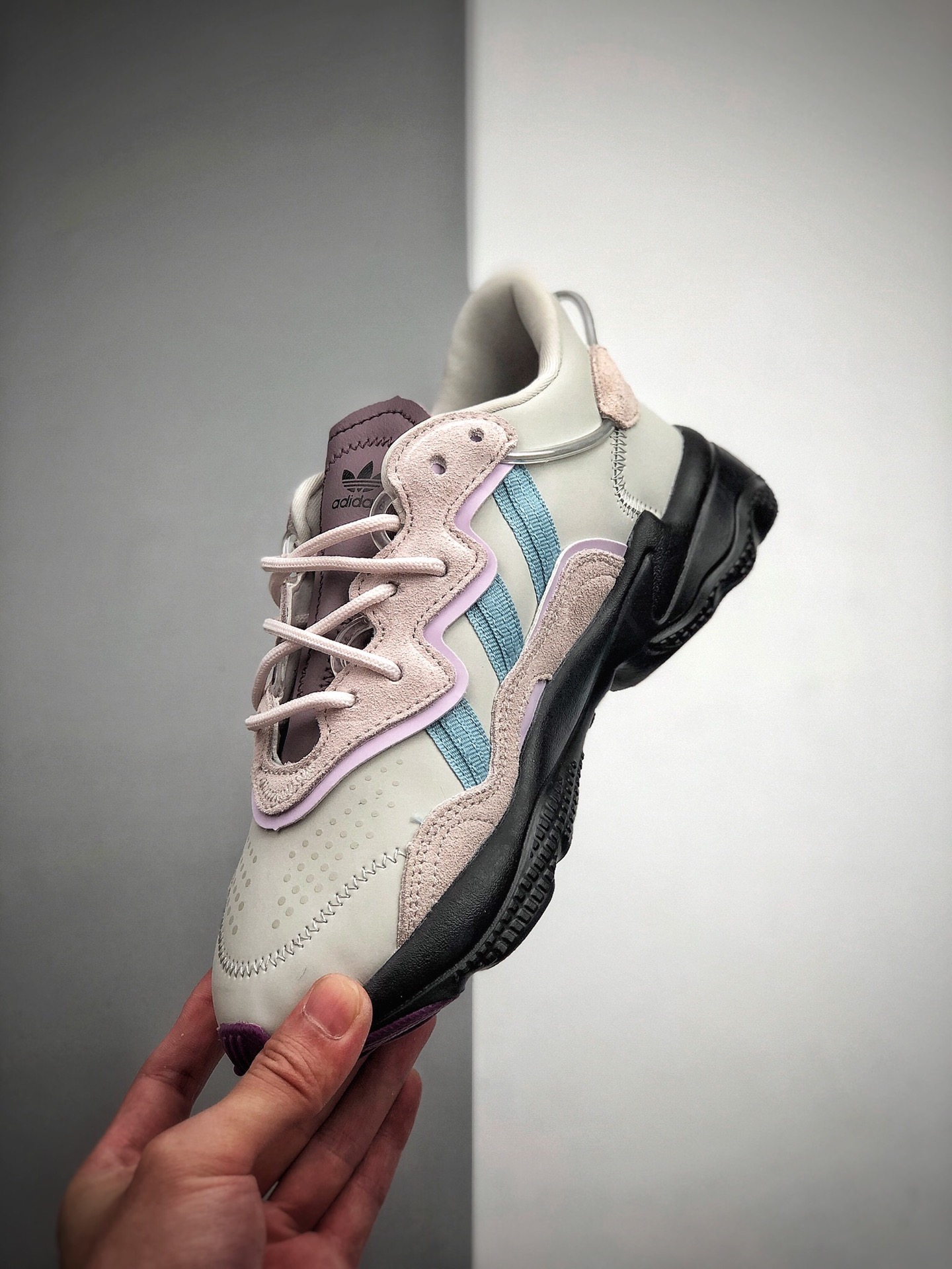 140  阿迪老爹鞋网纱3M反光鞋面 ADIDAS Ozweego adiprene 货号：EF4050
