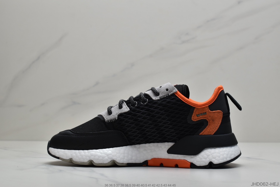 190 公司级 Adidas Nite Jogger Boost 夜行者3M反光爆米花大底古复跑鞋  货号:EE5549