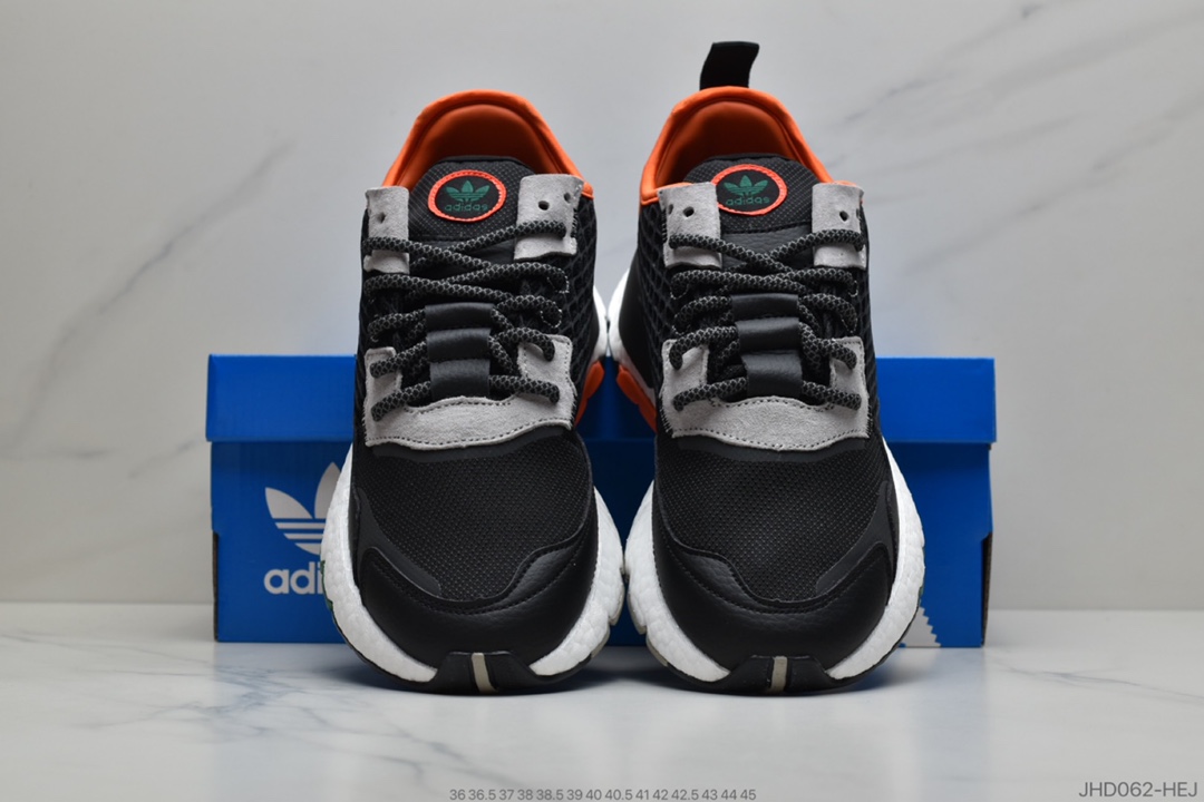 190 公司级 Adidas Nite Jogger Boost 夜行者3M反光爆米花大底古复跑鞋  货号:EE5549