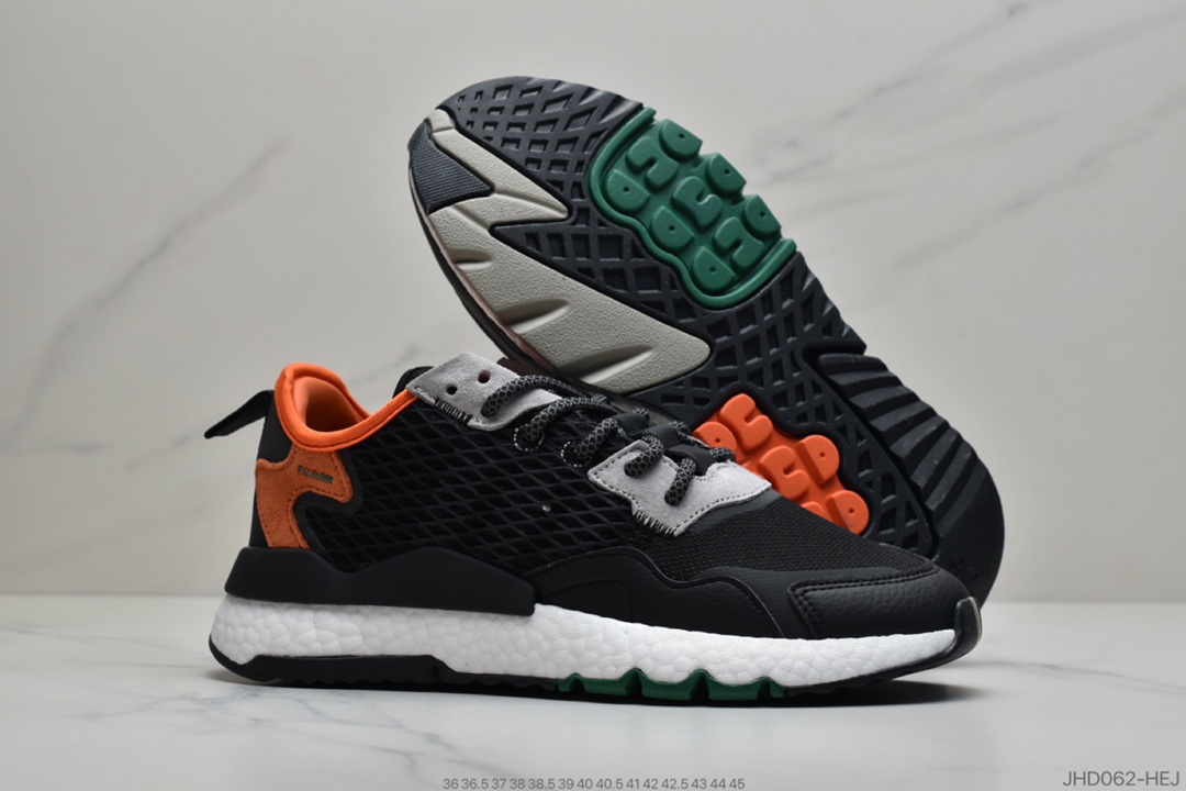 190 公司级 Adidas Nite Jogger Boost 夜行者3M反光爆米花大底古复跑鞋  货号:EE5549