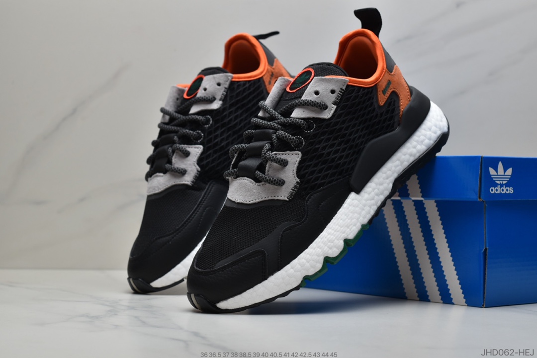 190 公司级 Adidas Nite Jogger Boost 夜行者3M反光爆米花大底古复跑鞋  货号:EE5549