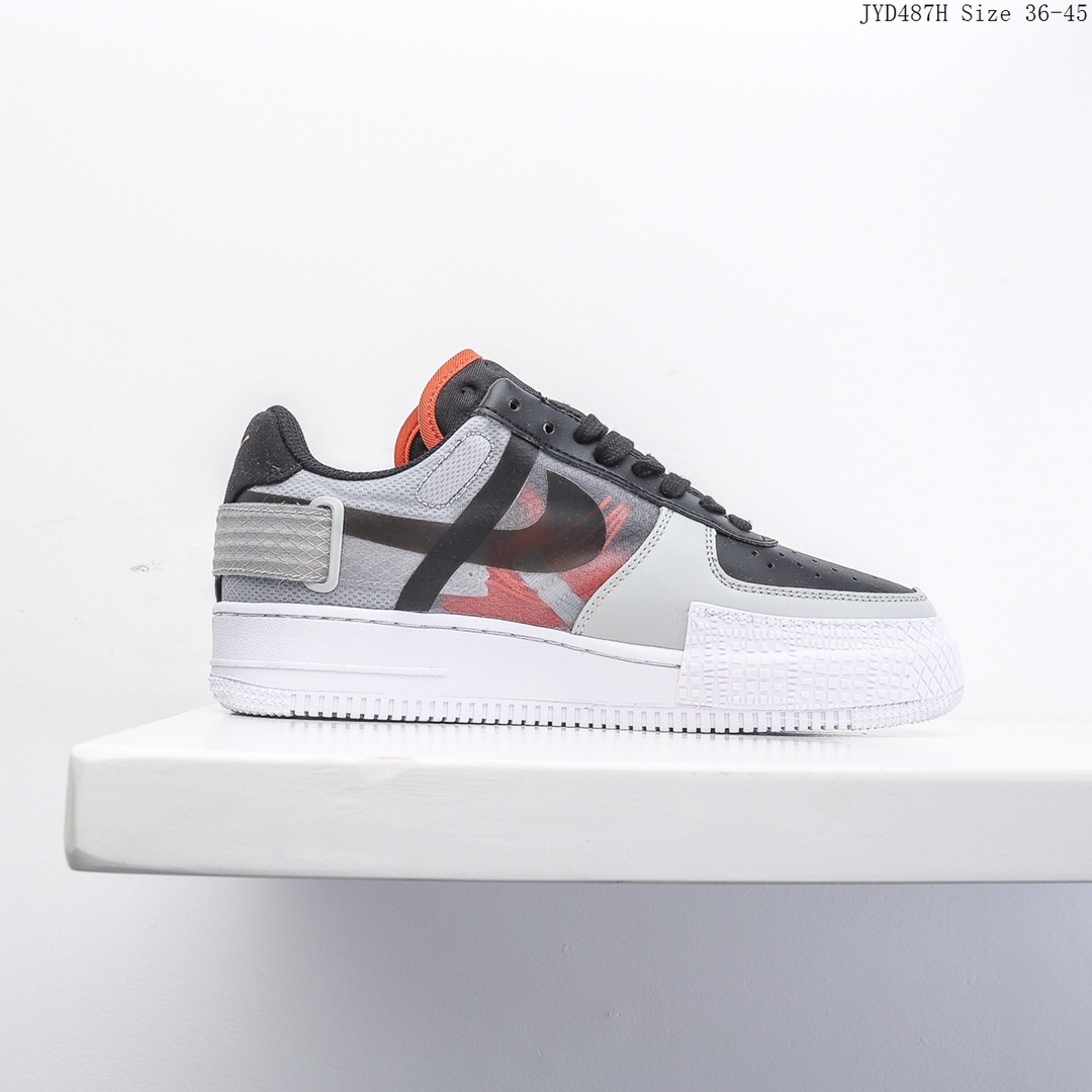 èå Nike Air Force 1 Type Black Hyper Crimson | çé³³åªå