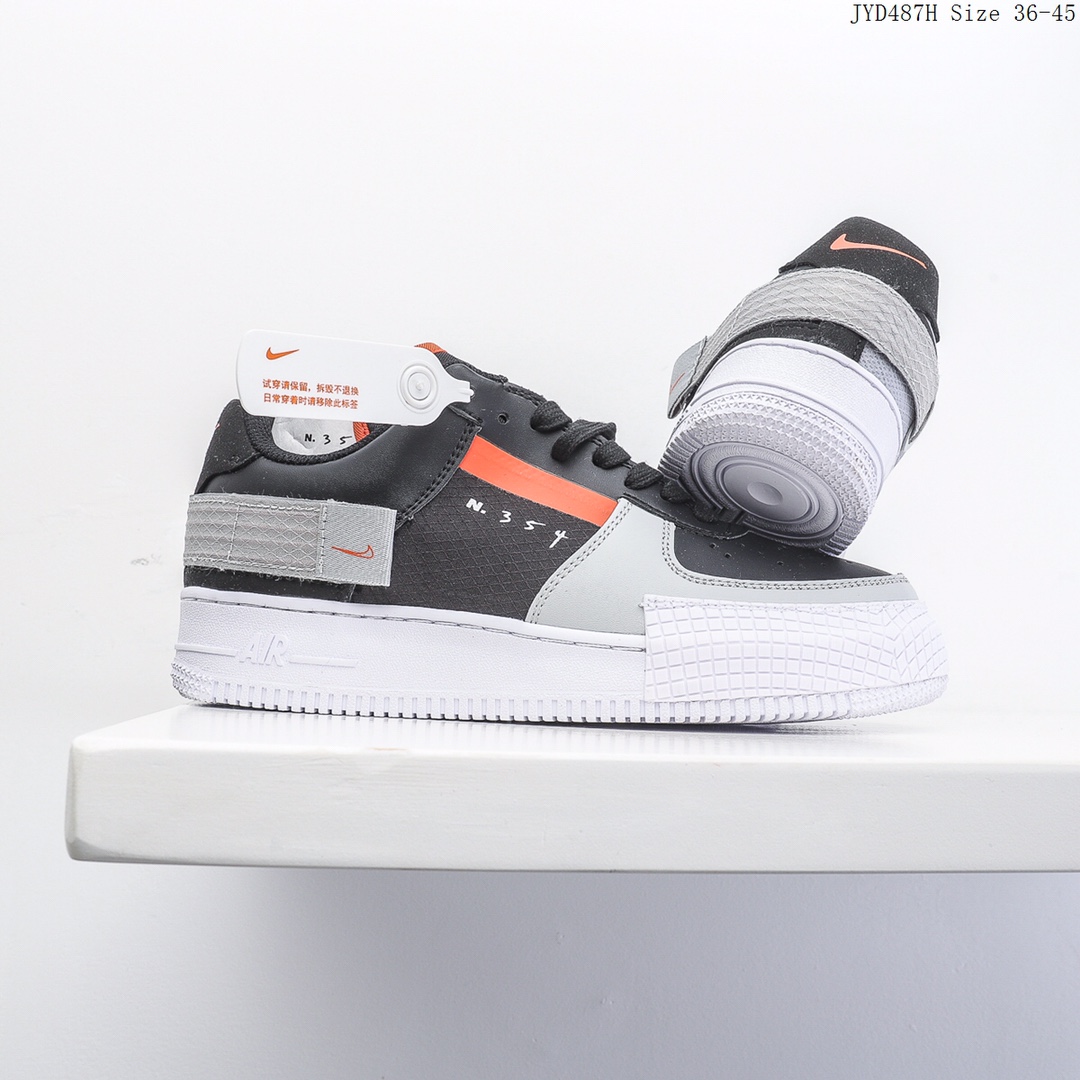 èå Nike Air Force 1 Type Black Hyper Crimson | çé³³åªå