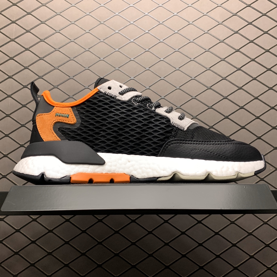 180 Adidas 阿迪达斯 Nite Jogger Boost 夜行者 爆米花大底复古跑鞋 EF5549