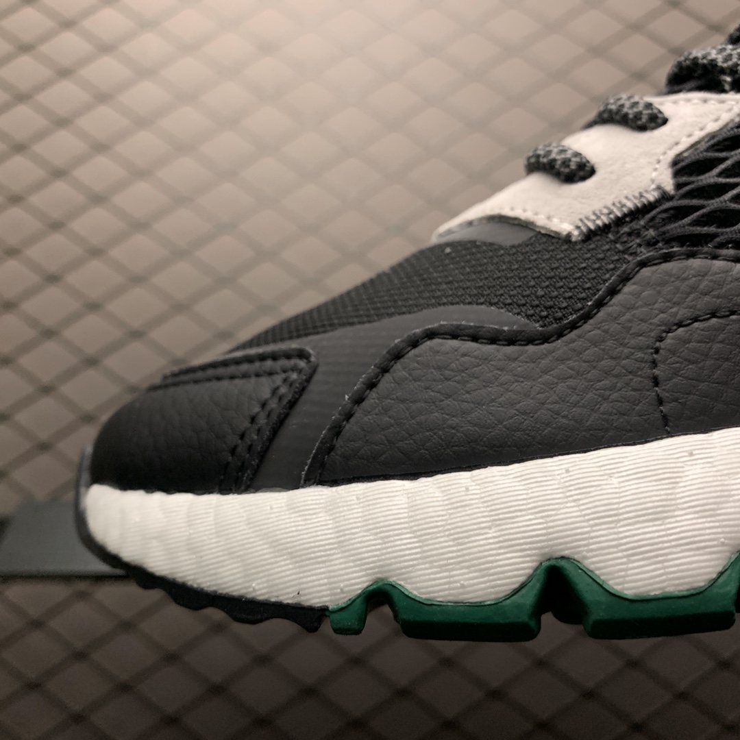 180 Adidas 阿迪达斯 Nite Jogger Boost 夜行者 爆米花大底复古跑鞋 EF5549