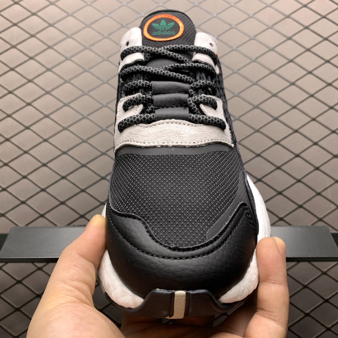 180 Adidas 阿迪达斯 Nite Jogger Boost 夜行者 爆米花大底复古跑鞋 EF5549