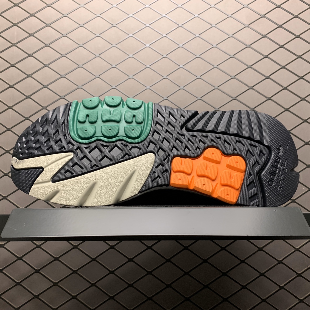 180 Adidas 阿迪达斯 Nite Jogger Boost 夜行者 爆米花大底复古跑鞋 EF5549