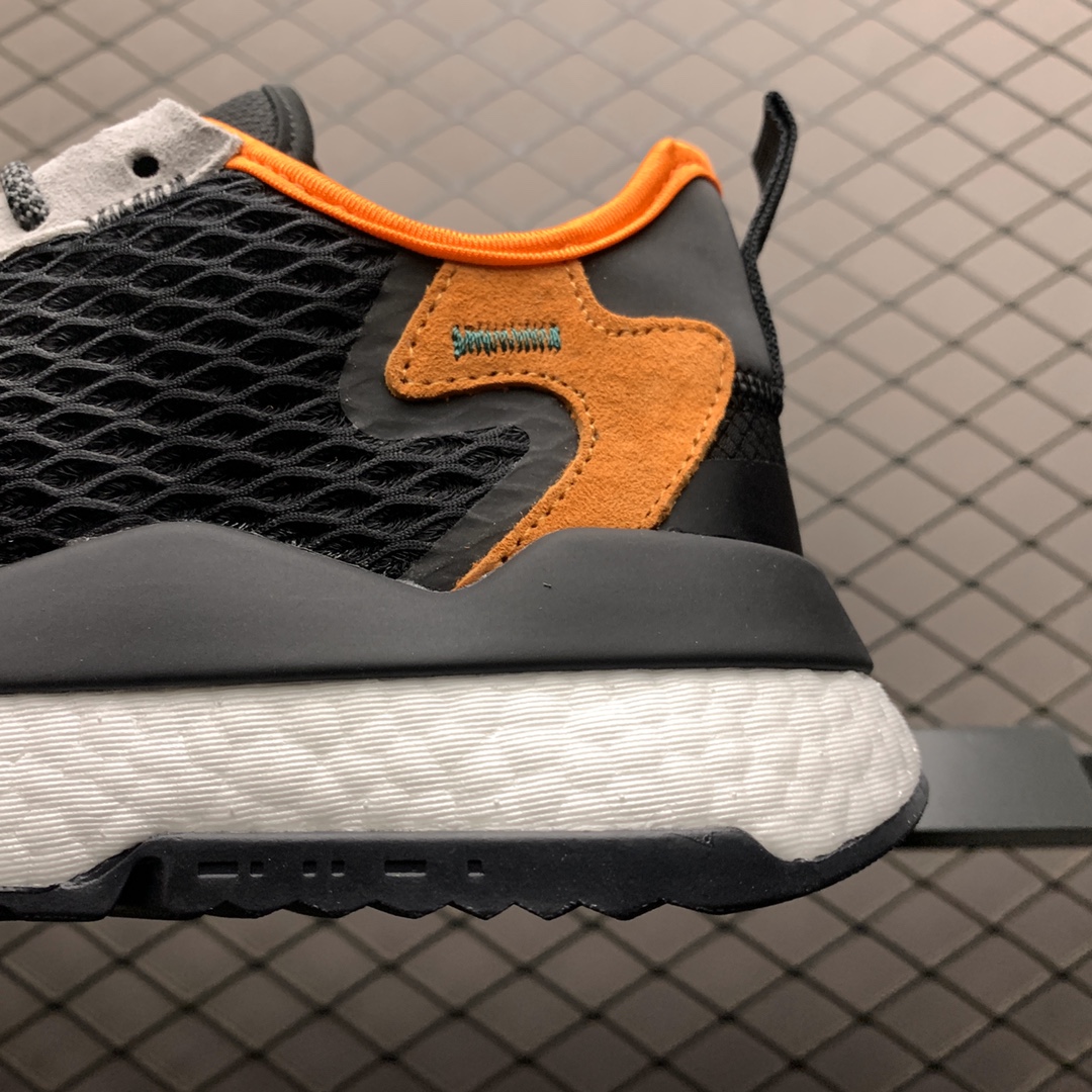 180 Adidas 阿迪达斯 Nite Jogger Boost 夜行者 爆米花大底复古跑鞋 EF5549