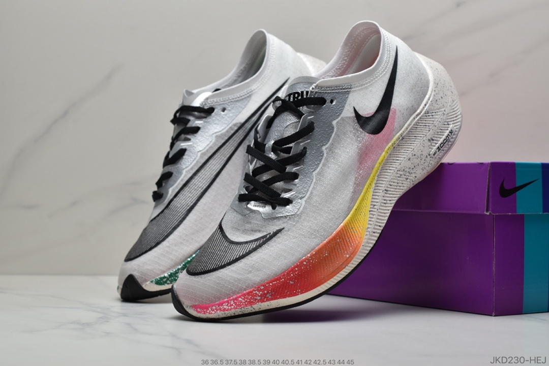 160 公司级 Nike ZoomX Vaporfly Next% 荧光绿 马拉松跑步鞋AO4568-600