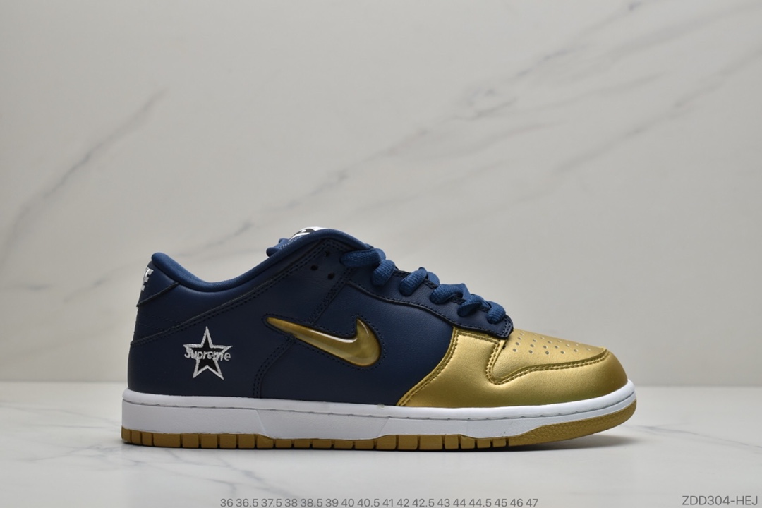 230 公司级 Supreme x Nike SB Dunk Low 货号：CK3480 600”Metallic Silver” 白红配色滑板鞋