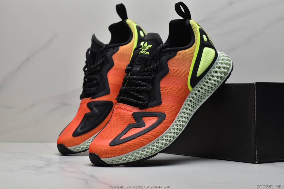 290 公司级 阿迪达斯Adidas Alphaedge 4D M 针织呼吸面休闲运动慢跑鞋 FV9028