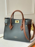 Louis Vuitton LV On My Side Bags Handbags Only sell high-quality
 Grey Splicing Calfskin Cowhide M53826