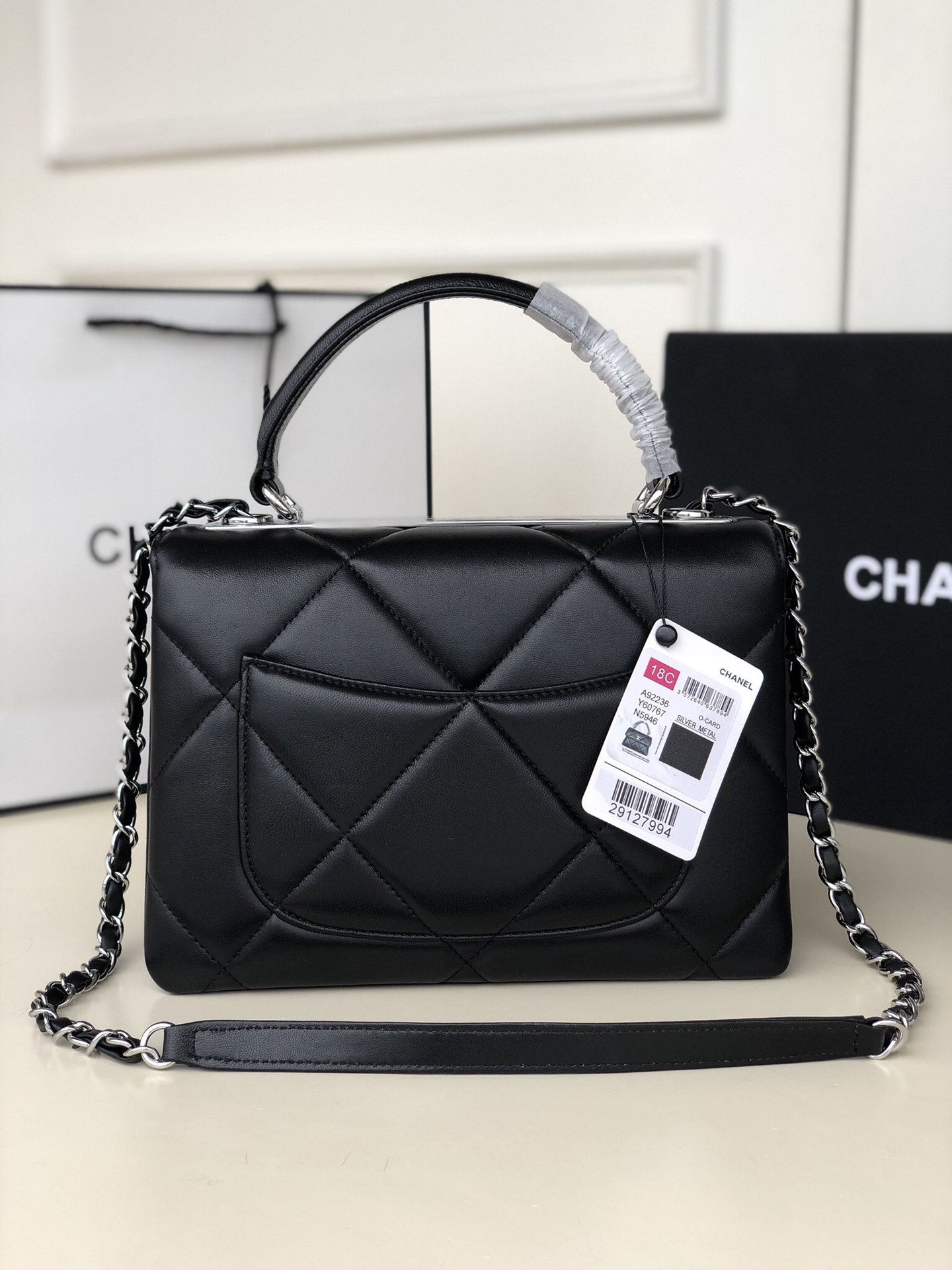 Chanel92236原单质量经典之作华丽与气质的前沿是你意想不到的尊贵皮种:原单进口小羊皮里配原版布五