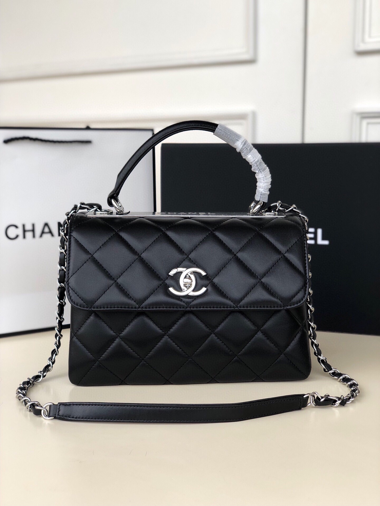 Chanel92236原单质量经典之作华丽与气质的前沿是你意想不到的尊贵皮种:原单进口小羊皮里配原版布五