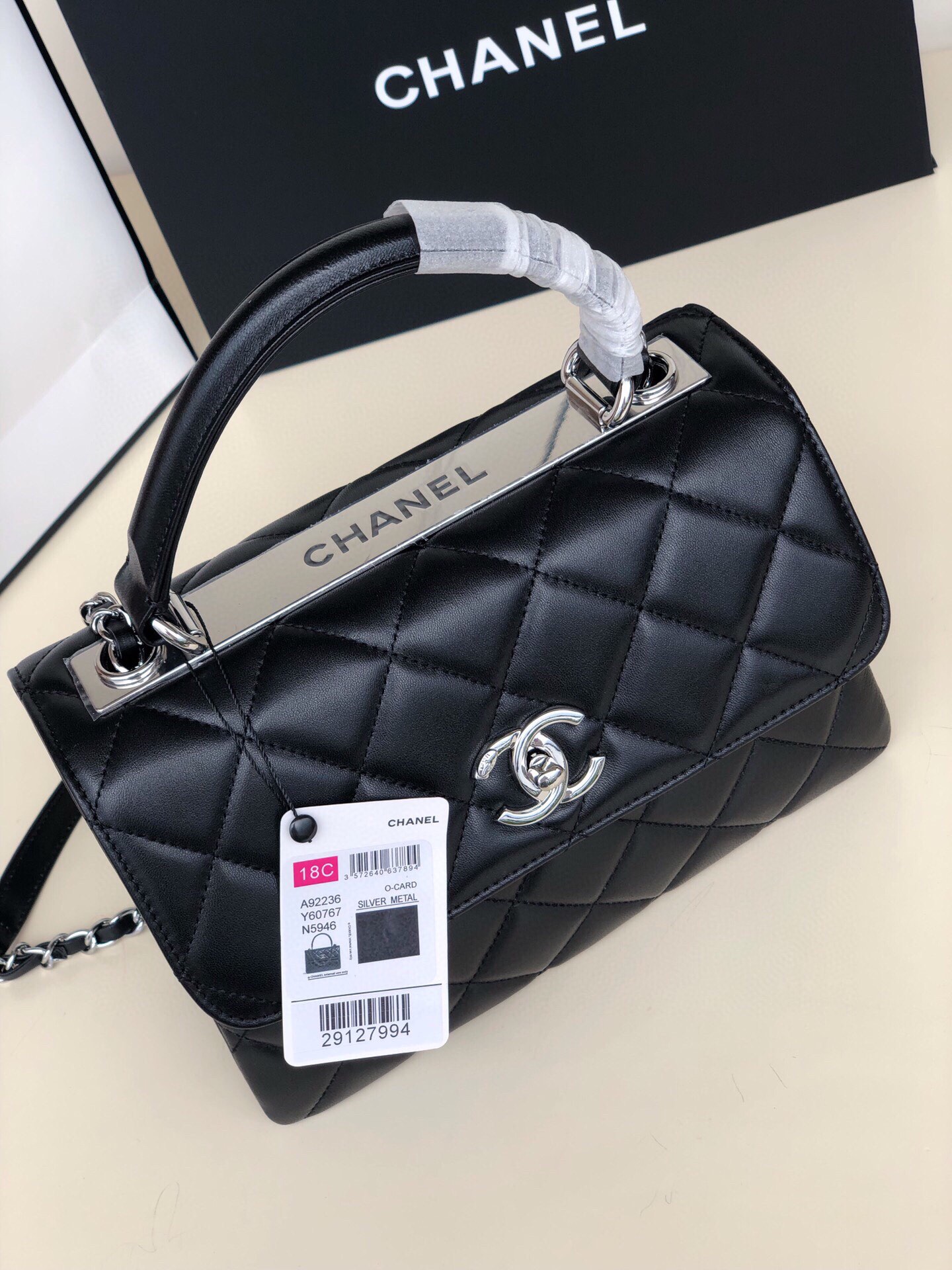 Chanel92236原单质量经典之作华丽与气质的前沿是你意想不到的尊贵皮种:原单进口小羊皮里配原版布五