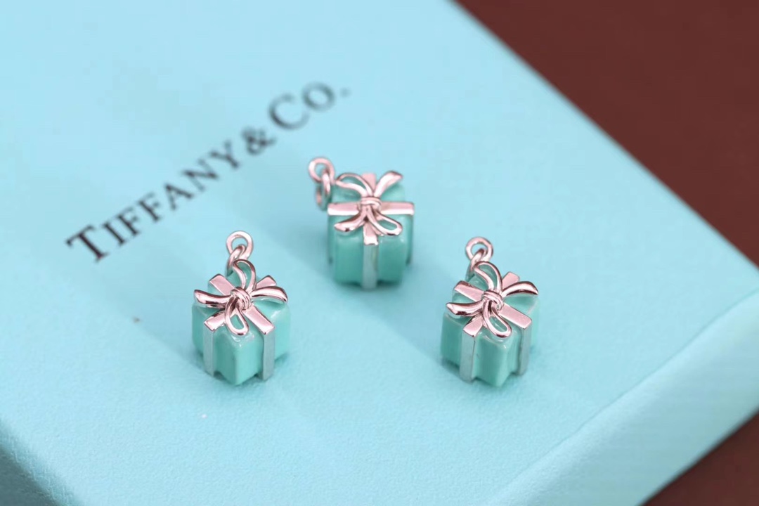 Tiffany & Co. Tiffany&Co.蓝色礼物盒 纯银锁骨项链