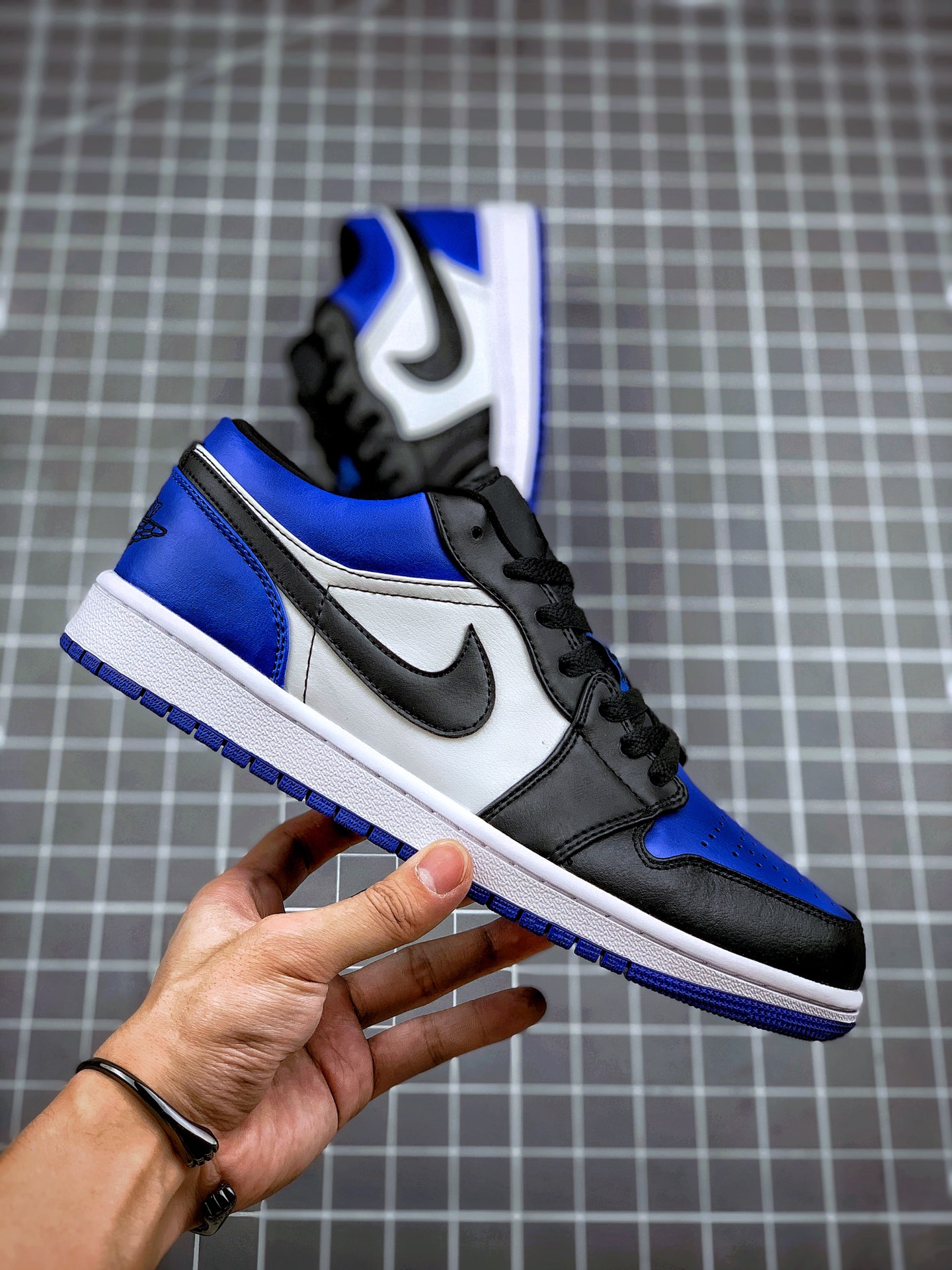 200 Air Jordan 1 Low 藤原浩黑蓝 AJ1乔1低帮休闲板鞋AQ9446-400