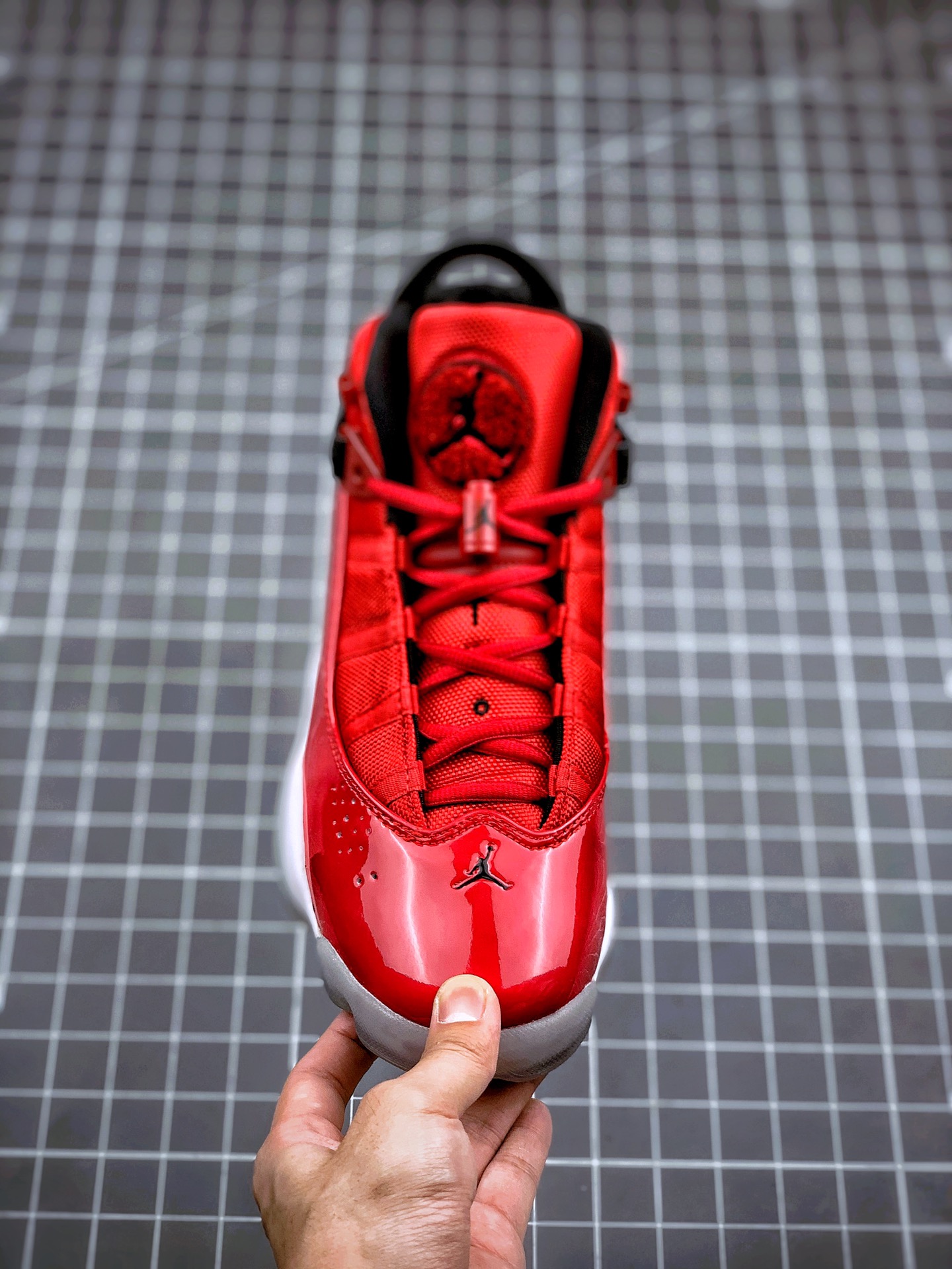 200 代购专供  Air Jordan 6 RIngs PJ tucker  AJ 六冠王 白红 荔枝纹货号322992-601