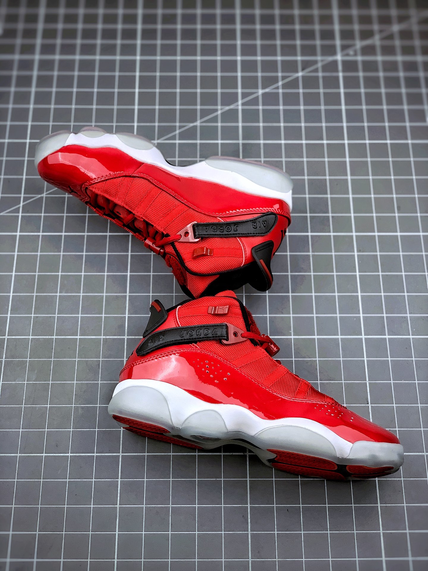 200 代购专供  Air Jordan 6 RIngs PJ tucker  AJ 六冠王 白红 荔枝纹货号322992-601