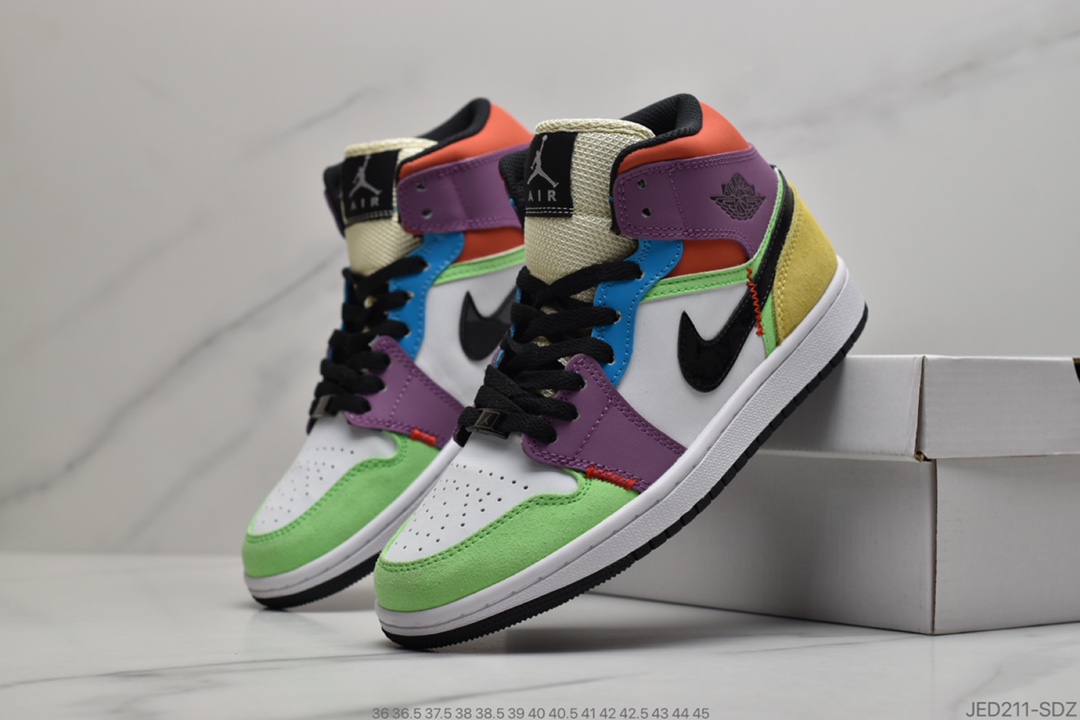 150 公司级 Air Jordan 1 Mid  中帮篮球鞋货号：BQ6472-602 CU2804-300