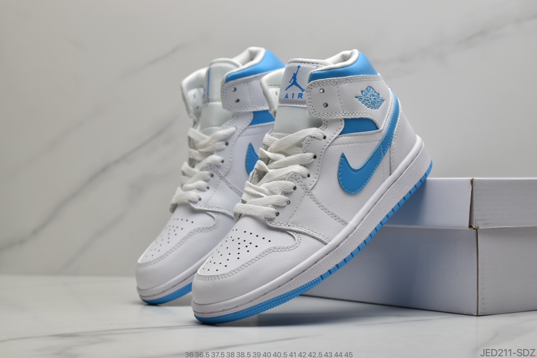 150 公司级 Air Jordan 1 Mid  中帮篮球鞋货号：BQ6472-602 CU2804-300