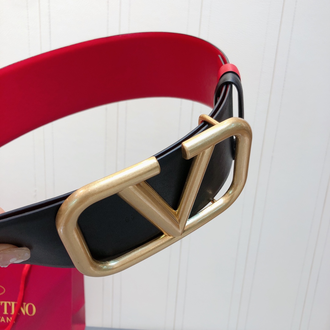 [Valentino Belts]320 Valentino 7.0 Classic double-sided color belt dual-use do