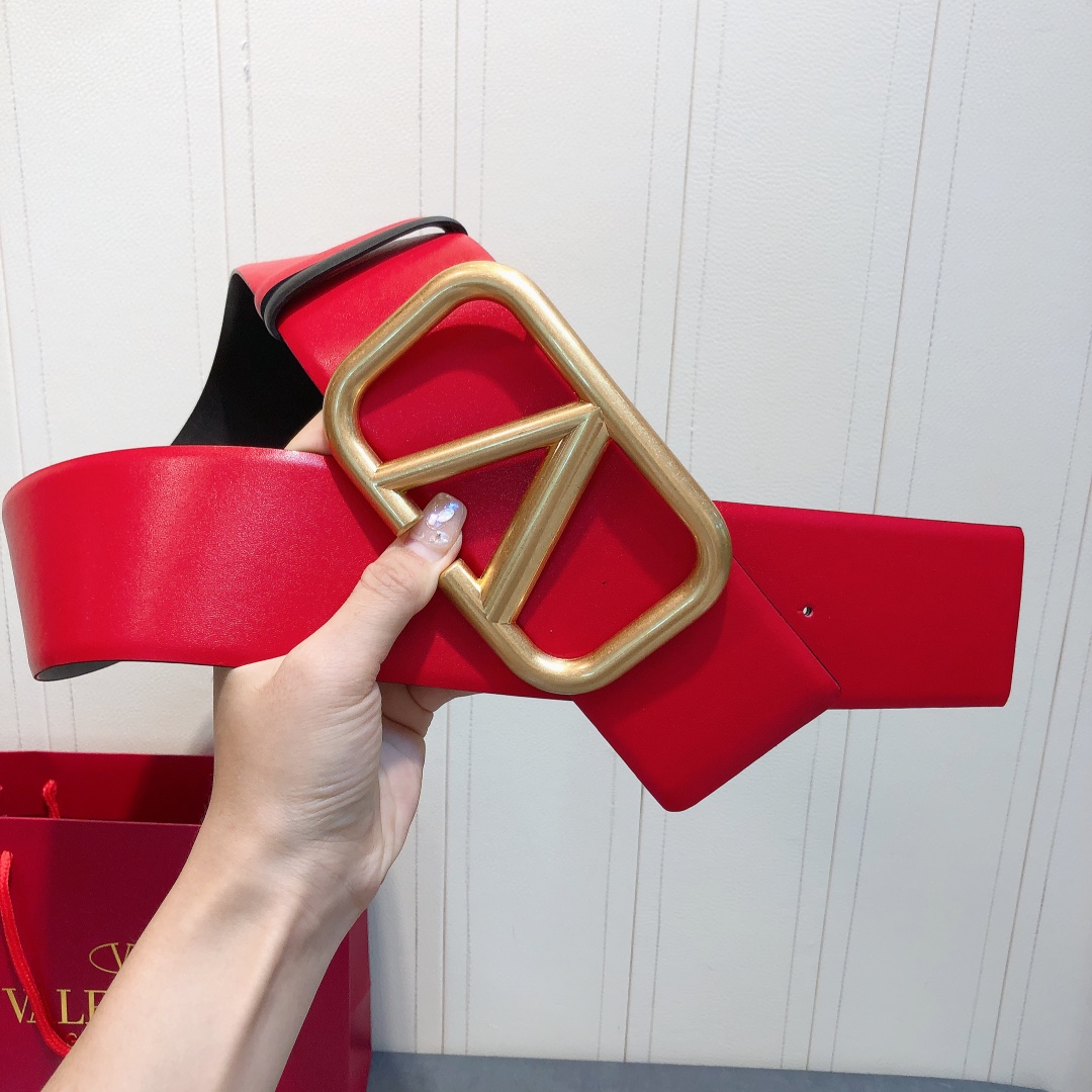 [Valentino Belts]Valentino 7.0 classic double-sided color belt dual-use double