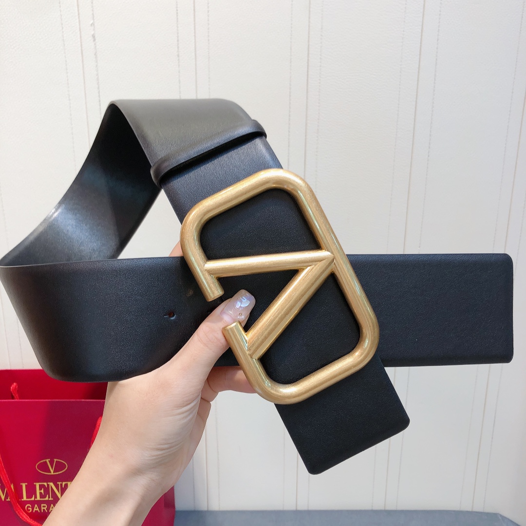 [Valentino Belts]Valentino 7.0 classic double-sided color belt dual-use double