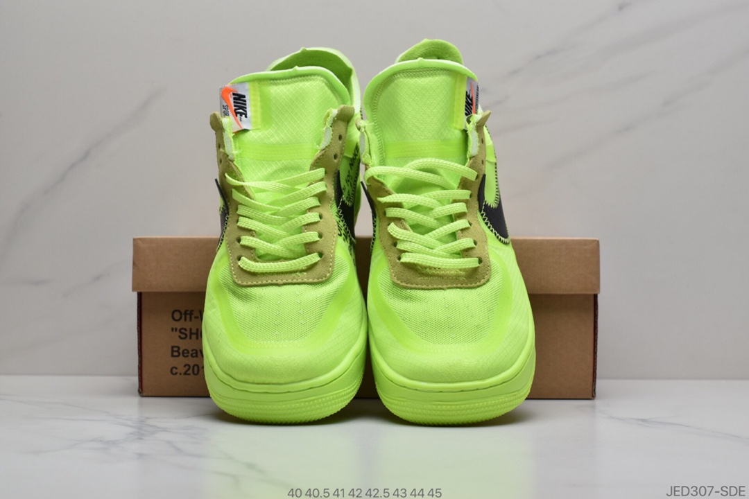 150 NIKE/耐克 OFF-WHITE x Nike Air Force 1 LOW联名 货号：AO4606 700  空军一号
