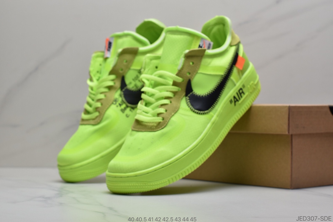 150 NIKE/耐克 OFF-WHITE x Nike Air Force 1 LOW联名 货号：AO4606 700  空军一号
