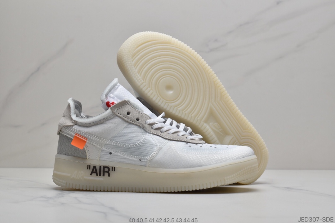 150 NIKE/耐克 OFF-WHITE x Nike Air Force 1 LOW联名 货号：AO4606 700  空军一号