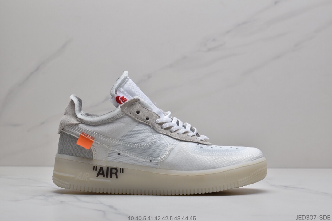 150 NIKE/耐克 OFF-WHITE x Nike Air Force 1 LOW联名 货号：AO4606 700  空军一号