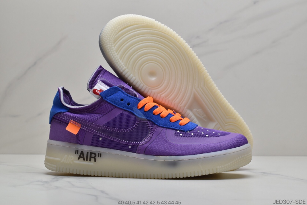 150 NIKE/耐克 OFF-WHITE x Nike Air Force 1 LOW联名 货号：AO4606 700  空军一号