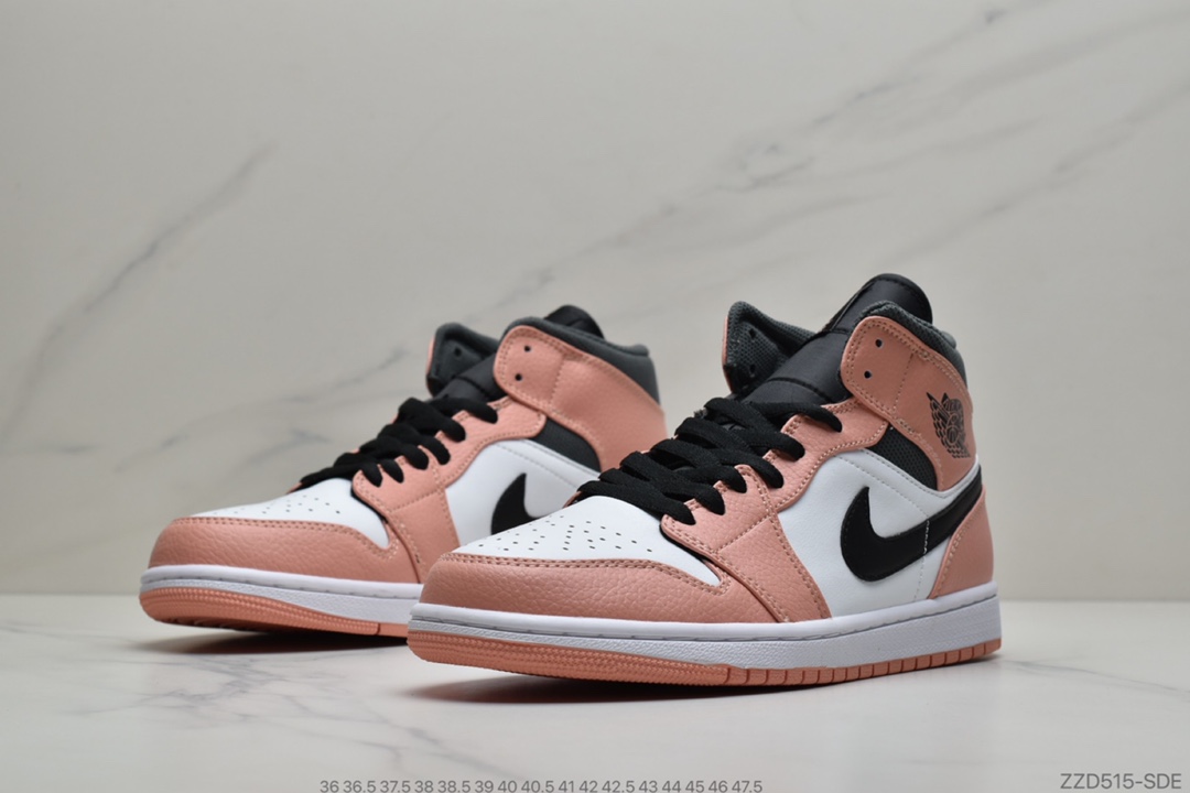 250 公司级  Air Jordan 1 Low Mid “Pink Quartz”樱花粉其中 555112-603