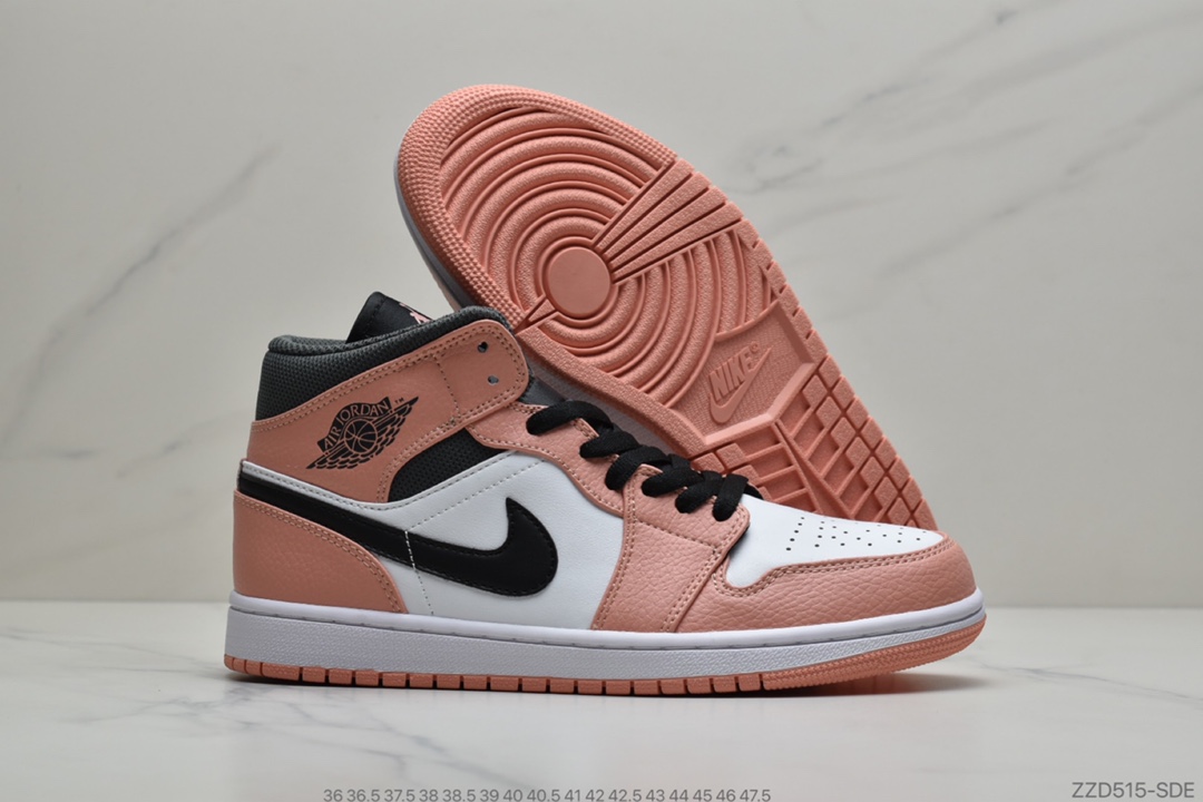 250 公司级  Air Jordan 1 Low Mid “Pink Quartz”樱花粉其中 555112-603