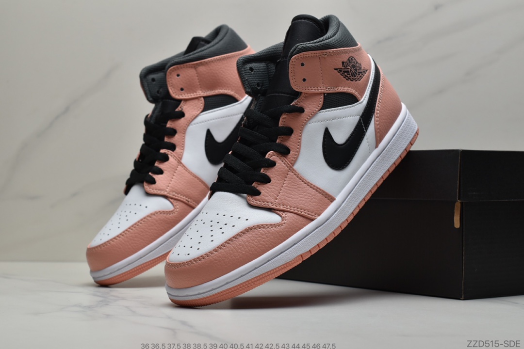 250 公司级  Air Jordan 1 Low Mid “Pink Quartz”樱花粉其中 555112-603
