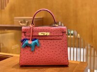 Hermes Kelly Handbags Crossbody & Shoulder Bags 2023 Luxury Replicas
 Sewing Ostrich Leather