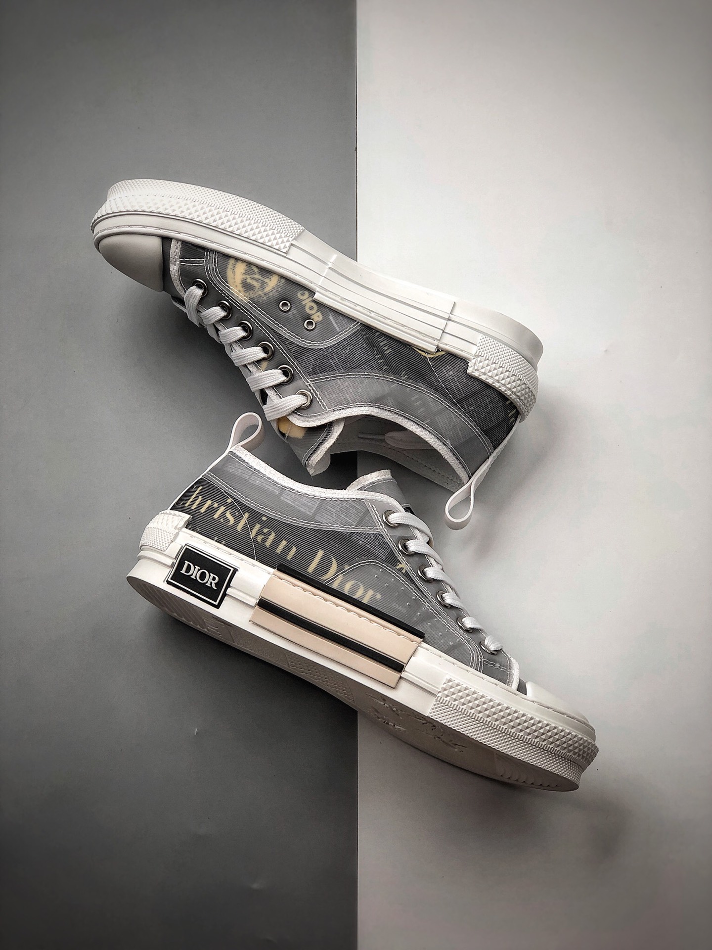 270 广东原厂Shawn Stüssy x Dior迪奥 B23 Oblique High Top Sneakers透明印花休闲运动板鞋