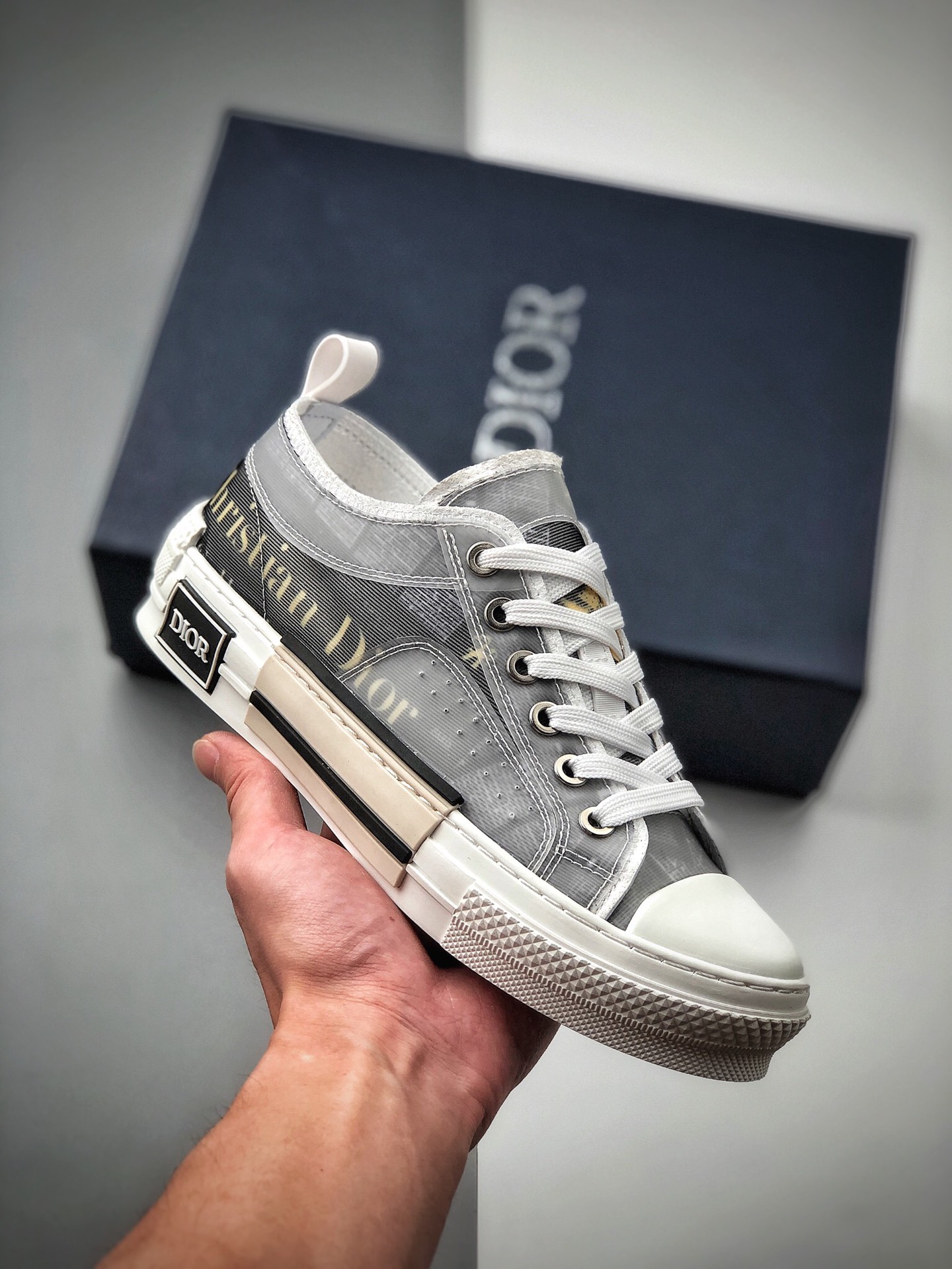 270 广东原厂Shawn Stüssy x Dior迪奥 B23 Oblique High Top Sneakers透明印花休闲运动板鞋