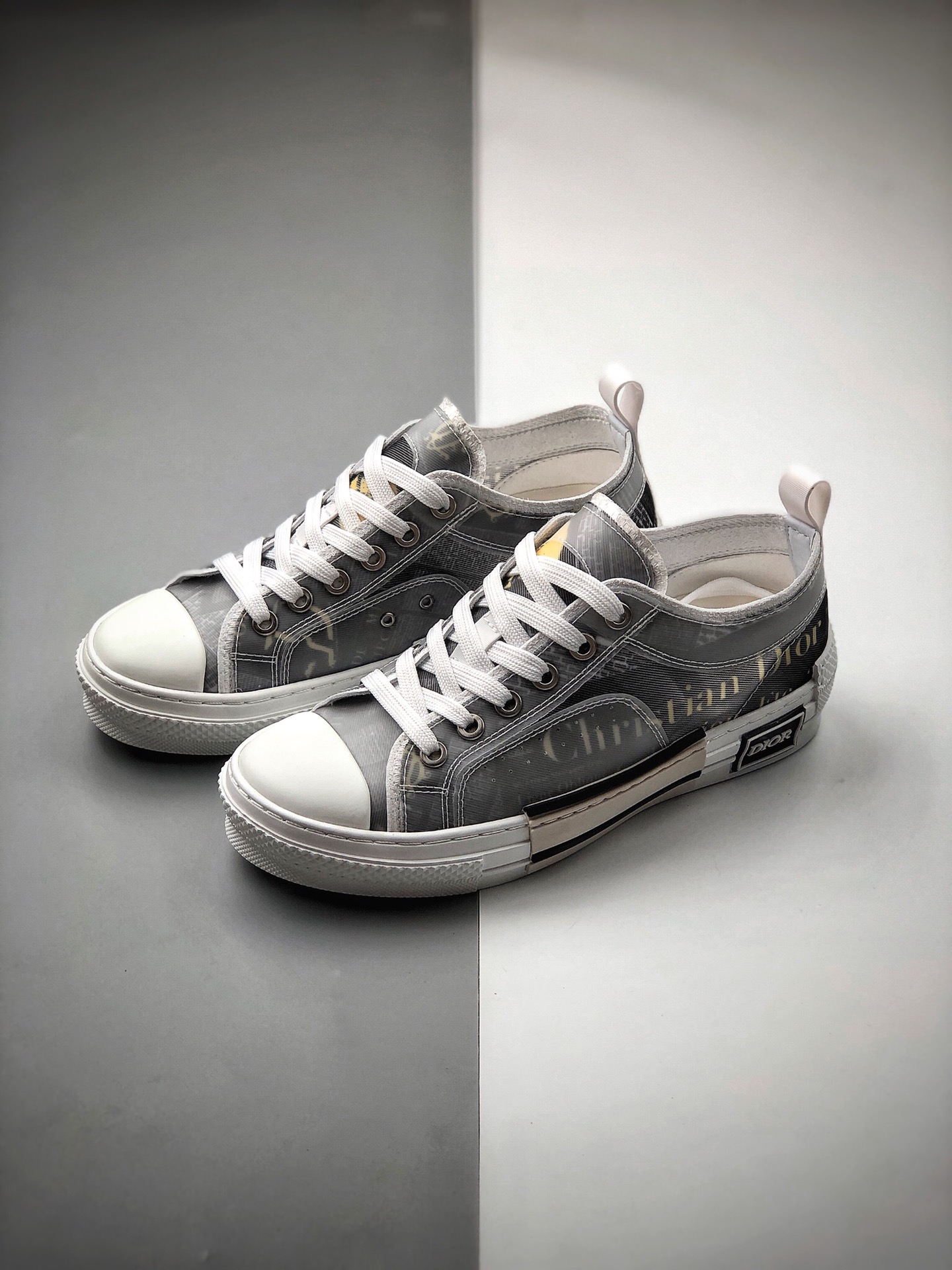 270 广东原厂Shawn Stüssy x Dior迪奥 B23 Oblique High Top Sneakers透明印花休闲运动板鞋
