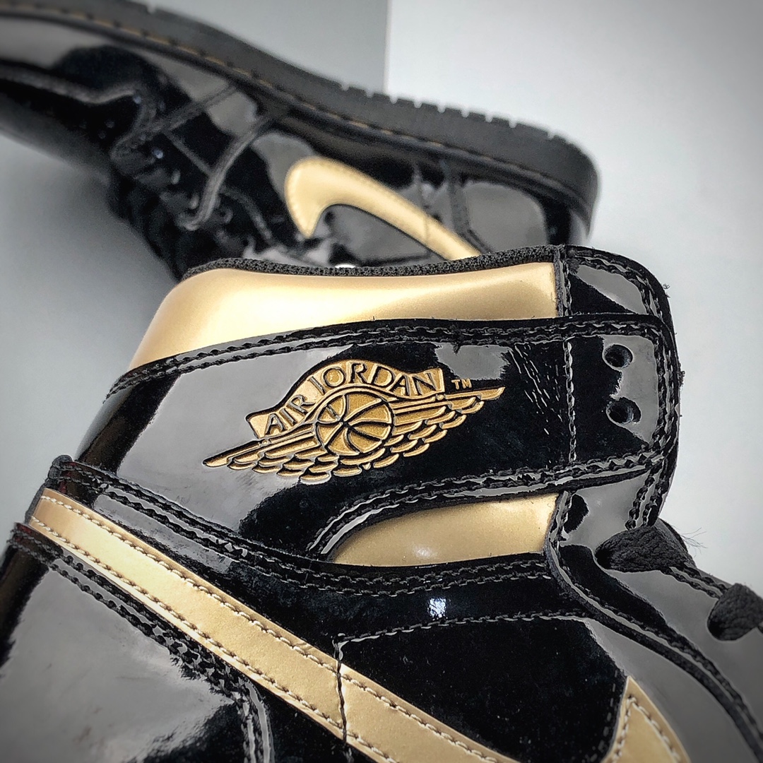 330 Air Jordan 1 High OG 高帮 黑金漆皮 AJ1 555088-032