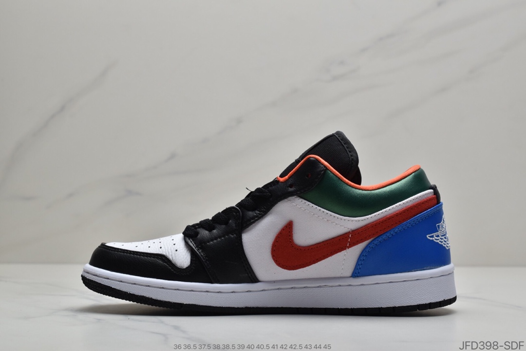 170 公司级 Air Jordan 1 Low AJ1彩色拼接乔1 低帮休闲板鞋 CZ4776-101