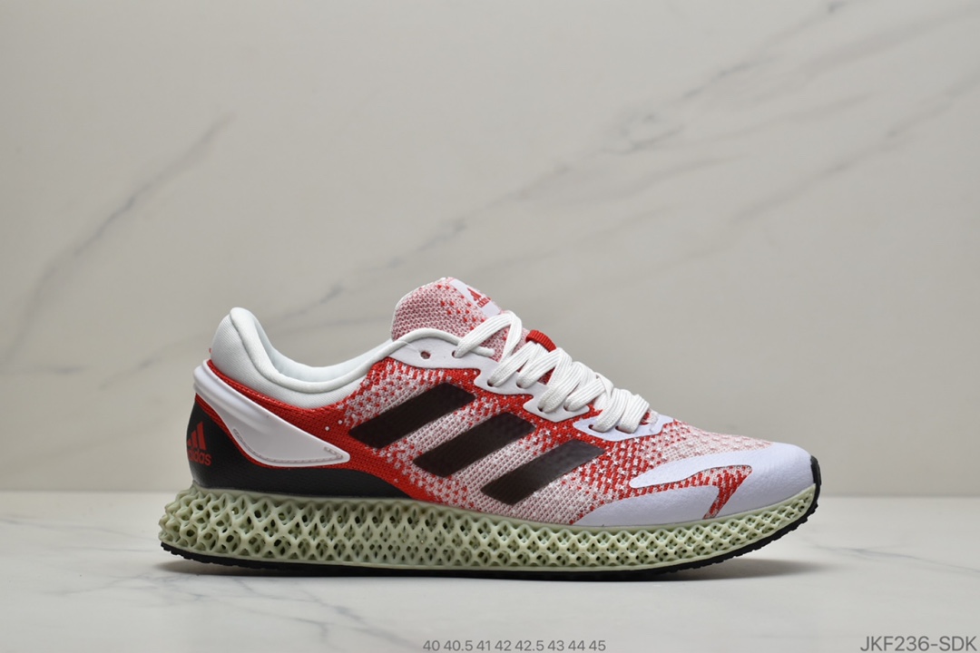 165 阿迪达斯/Daniel Arsham x Adidas Consortium Future Runner 4D针织呼吸面套脚休闲运动慢跑鞋 B96611