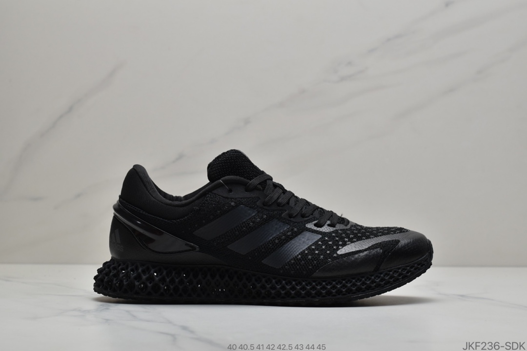 165 阿迪达斯/Daniel Arsham x Adidas Consortium Future Runner 4D针织呼吸面套脚休闲运动慢跑鞋 B96611