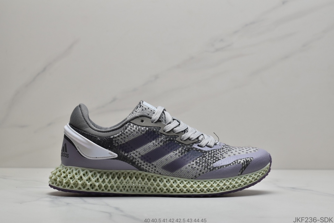 165 阿迪达斯/Daniel Arsham x Adidas Consortium Future Runner 4D针织呼吸面套脚休闲运动慢跑鞋 B96611