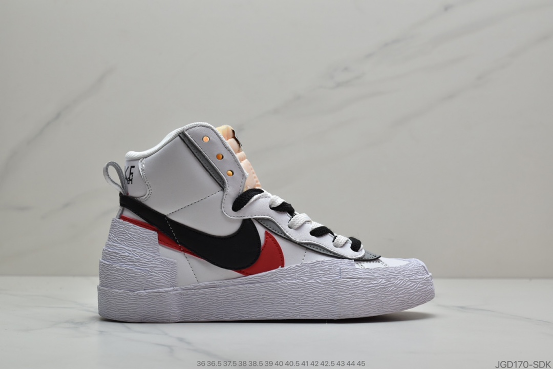 180 公司级  Sacai X Nike Blazer with Dunk 双钩开拓者联名走秀款 BV0072-100