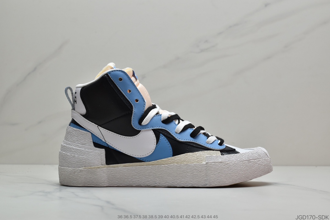 180 公司级  Sacai X Nike Blazer with Dunk 双钩开拓者联名走秀款 BV0072-100