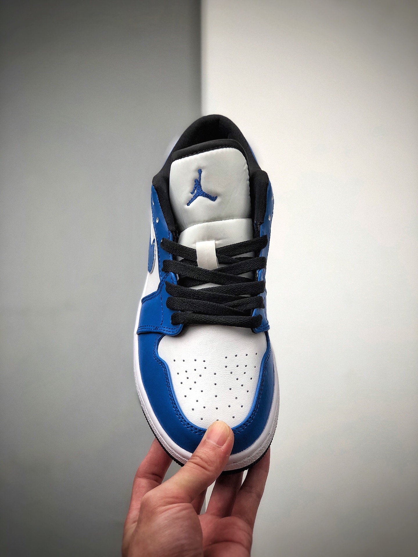 200  公司级 头层 Nike Air Jordan 1 Low 白蓝闪电 AJ1 乔1 低帮潮流缓震运动休闲板鞋553558-124